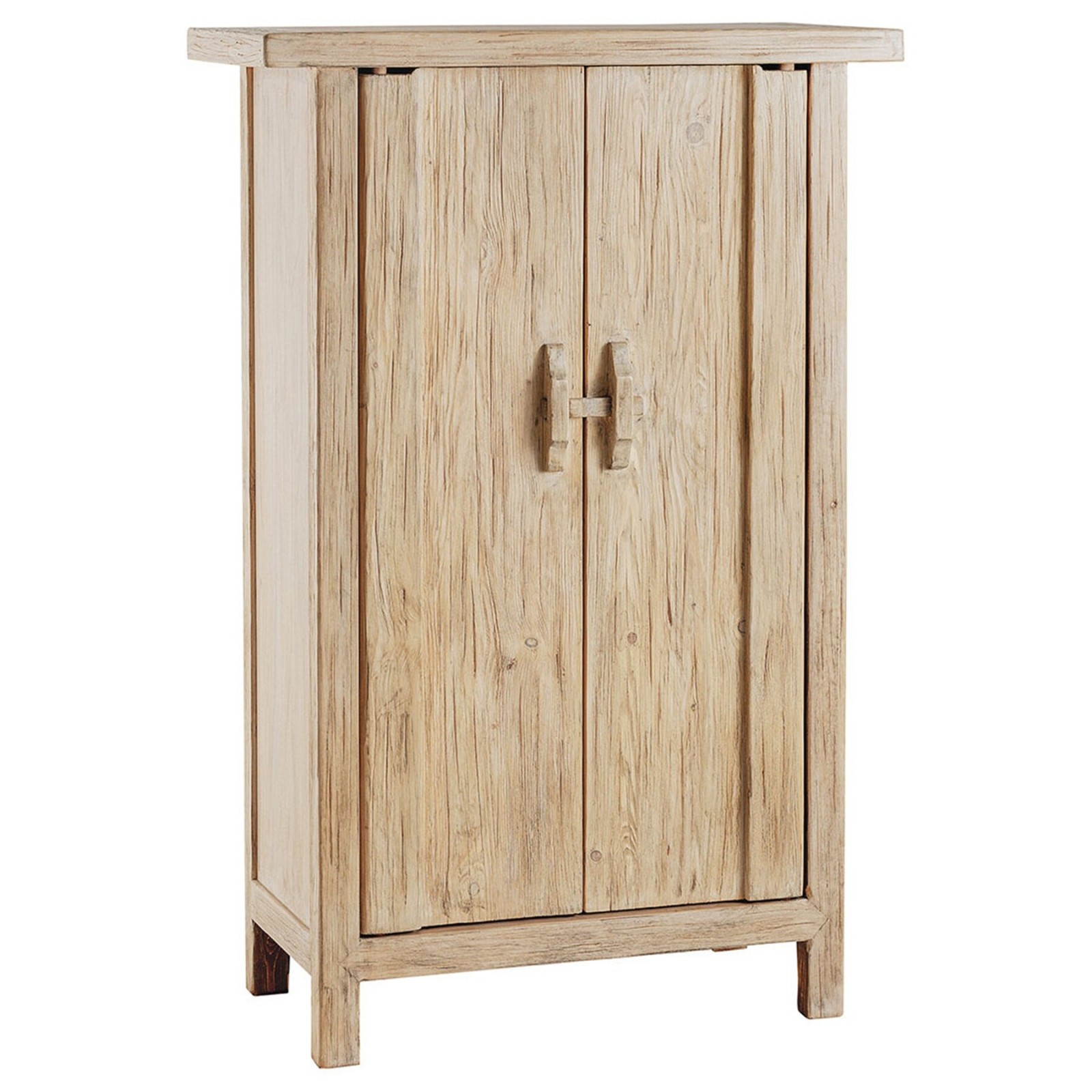 Buffet Bao en orme recyclé 4 portes | Blanc d’Ivoire Buffet Bao en orme recyclé 4 portes | Blanc d’Ivoire