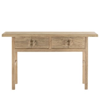 Console à 2 tiroirs en orme Bao