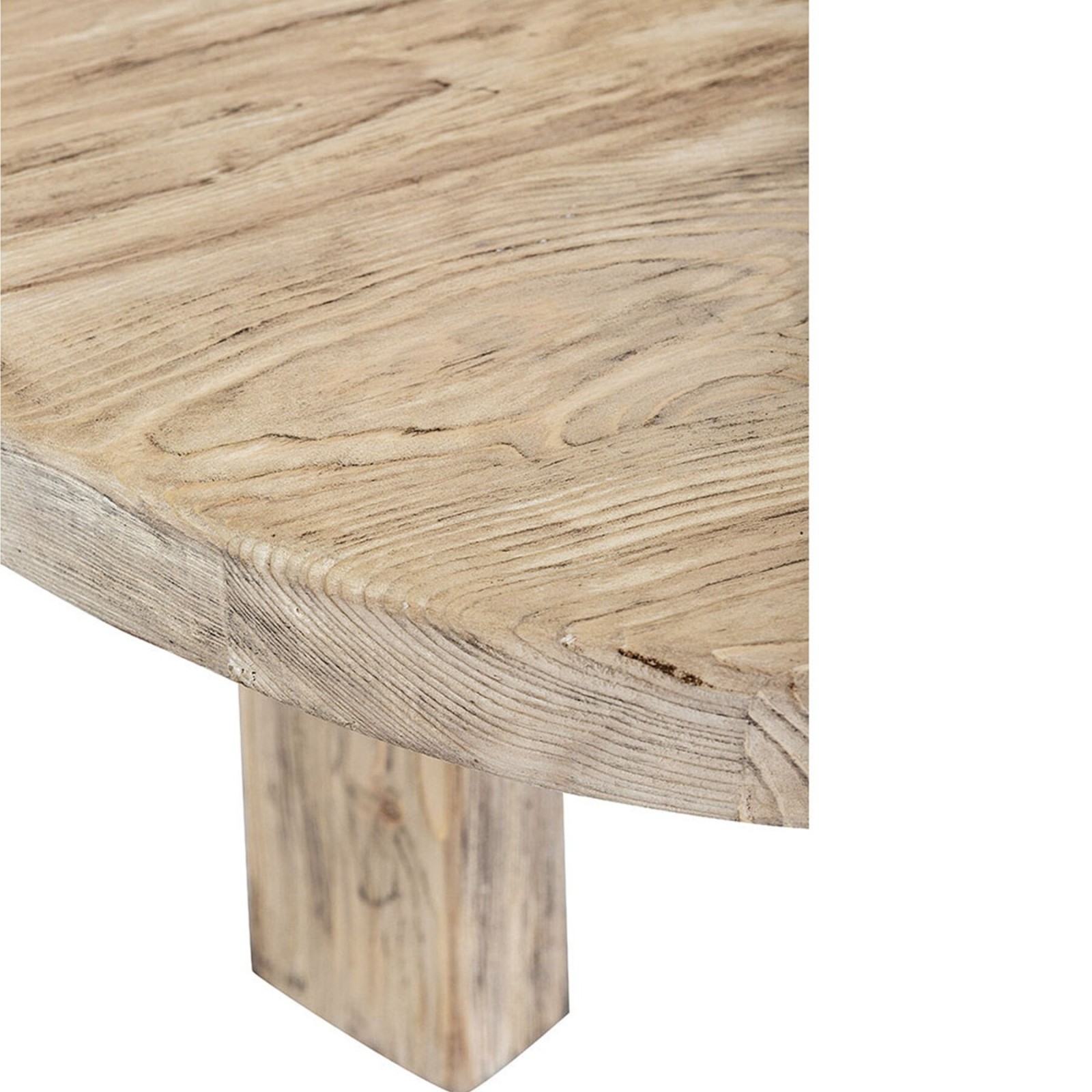 Table basse Bao en orme recyclé | Blanc d’Ivoire