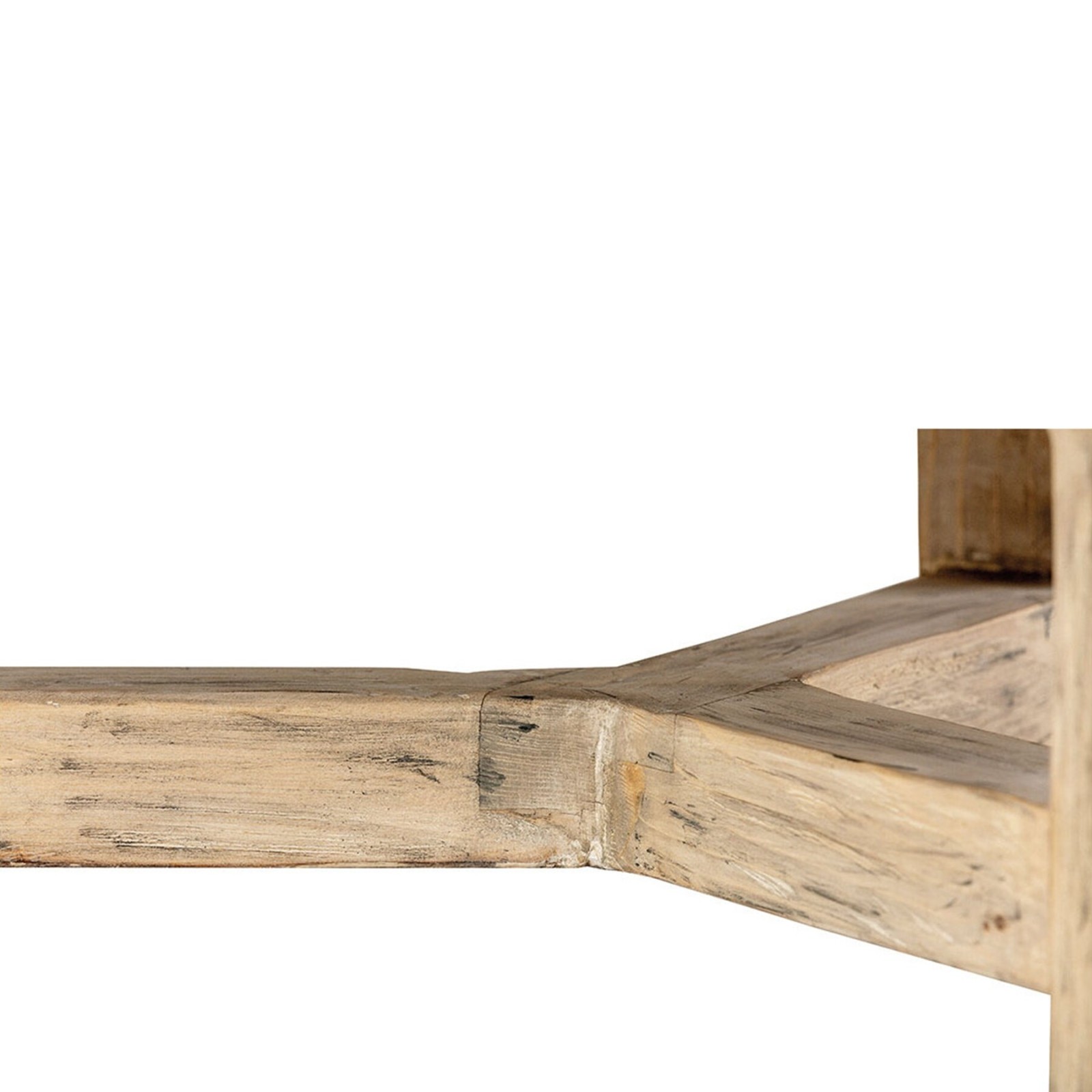 Table basse Bao en orme recyclé | Blanc d’Ivoire