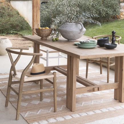 Table de repas en chêne recyclé Marcelle
