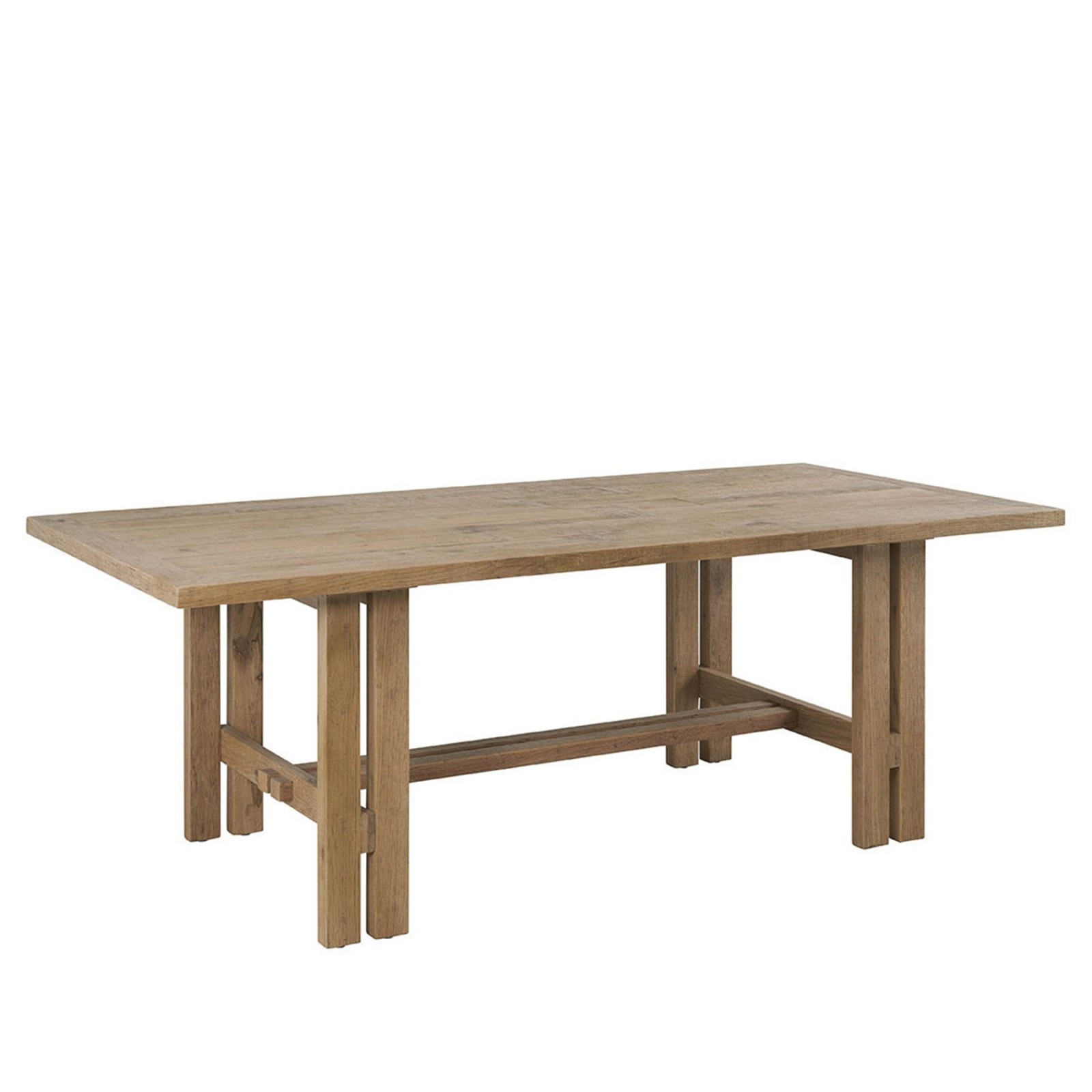 Table de repas Marcelle en chêne clair 220 cm - Blanc d'Ivoire Table de repas Marcelle en chêne clair 220 cm - Blanc d'Ivoire