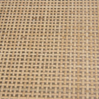 Table basse carrée en chêne et cannage Ema