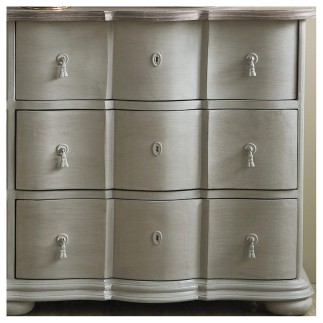 Commode 6 tiroirs en manguier patiné gris Carlotta