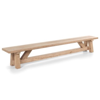 Banc en vieux teck 300 cm, modèle Cottage