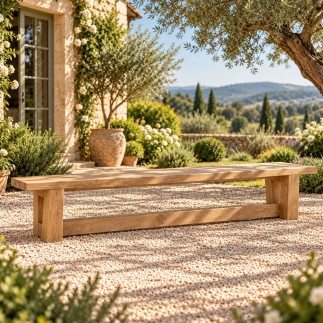 Banc en vieux teck massif 250 cm, Dundee