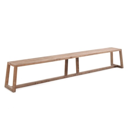Banc en teck recyclé Hermosa 300 cm
