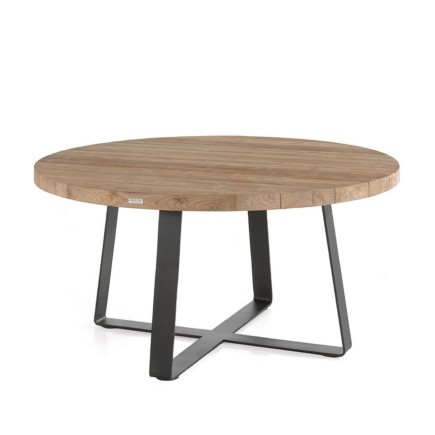 Table de jardin ronde en teck massif, Margarite
