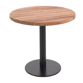 Table de bar ronde en teck d 100 cm, Rosie