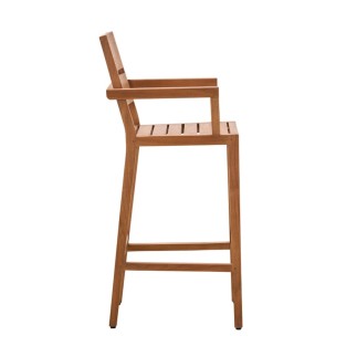 Fauteuil de bar en teck