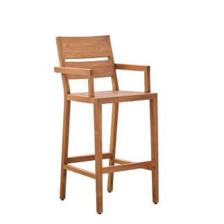 Fauteuil de bar en teck