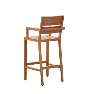 Fauteuil de bar en teck