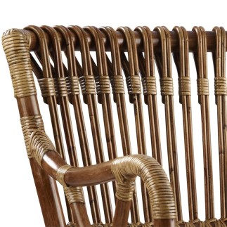 Chaise de bar en rotin naturel, Blues