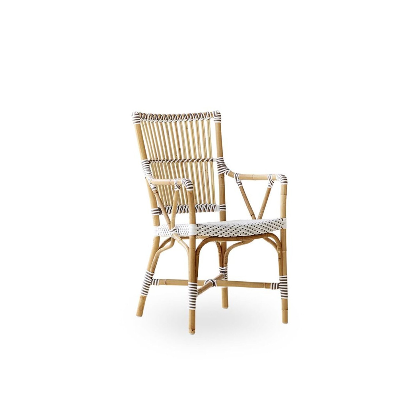 Fauteuil repas en rotin, Monique