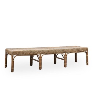 Large banc en rotin 180 cm, Luis de Sika Design