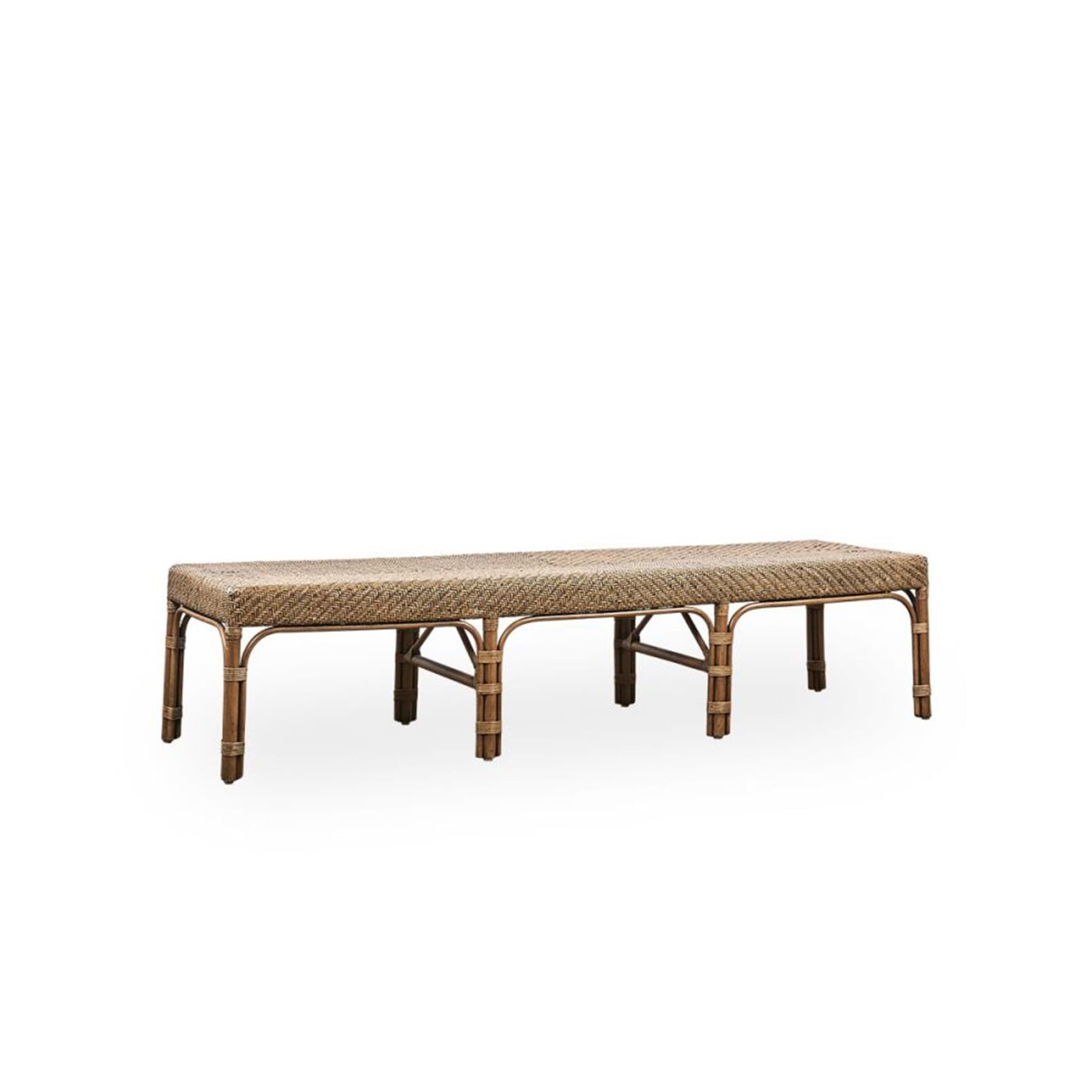 Large banc en rotin 180 cm, Luis de Sika Design