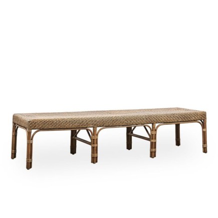 Large banc en rotin 180 cm, Luis de Sika Design