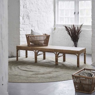 Large banc en rotin 180 cm, Luis de Sika Design
