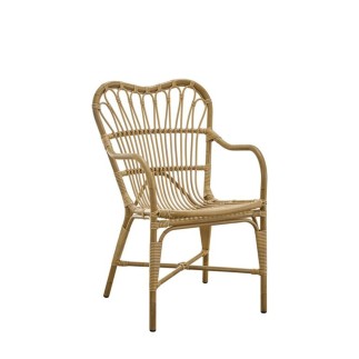 Fauteuil de jardin en alu-rotin, spécial extérieur, Margret de Sika Design