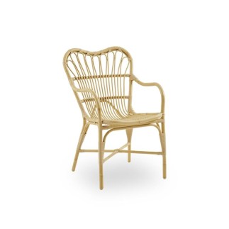 Fauteuil de jardin en alu-rotin, spécial extérieur, Margret de Sika Design
