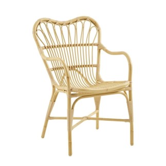 Fauteuil de jardin en alu-rotin, spécial extérieur, Margret de Sika Design