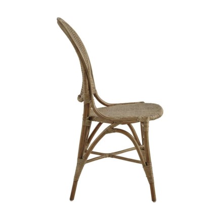 Chaise en rotin naturel type médaillon, Rossini