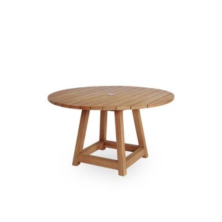 Table ronde en teck pour le jardin 120 cm Georges