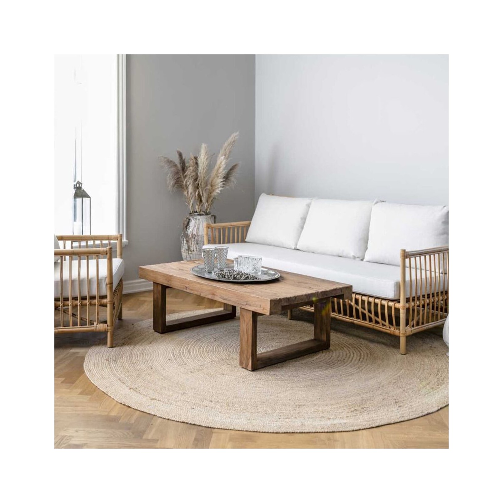 Table de salon en teck massif 60*60 cm, Sika Design Table de salon en teck massif 60*60 cm, Sika Design