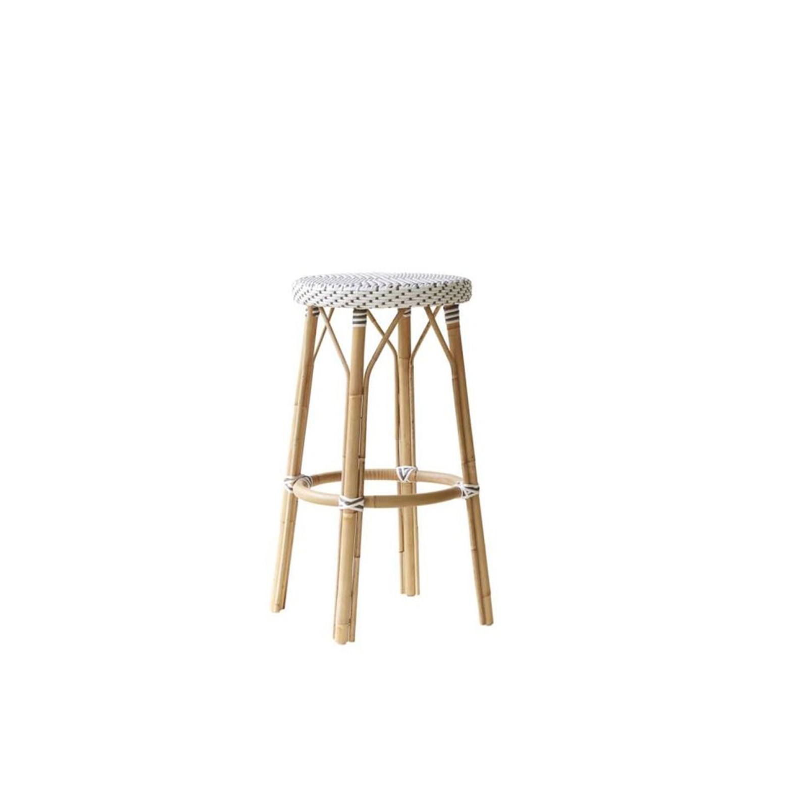 Tabouret de bar 78 cm en rotin naturel et résine tressée Simone Tabouret de bar 78 cm en rotin naturel et résine tressée Simone
