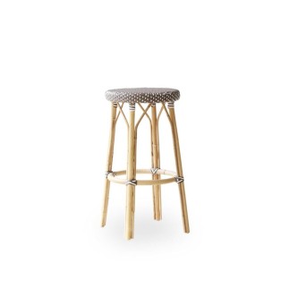 Tabouret de bar 78 cm en rotin naturel et résine tressée Simone
