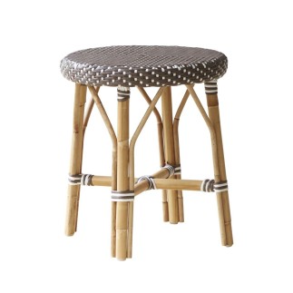 Tabouret en rotin naturel et résine tressée Simone