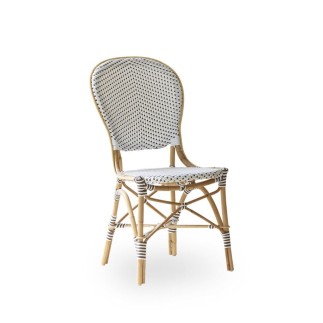 Chaise en rotin naturel et résine tressée Isabelle