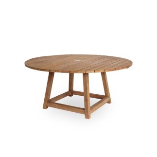 Table ronde en teck pour le jardin 160 cm Georges