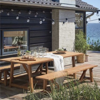 Banc de table de jardin, 220 cm Georges