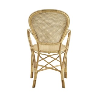 Fauteuil en rotin naturel type médaillon, Rossini