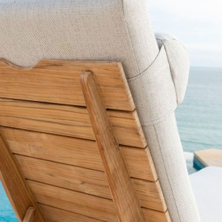 Bain de soleil design en teck, Sorrento