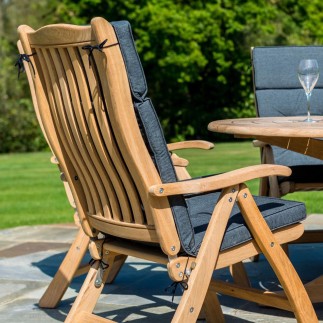 Fauteuil multiposition en bois de roble