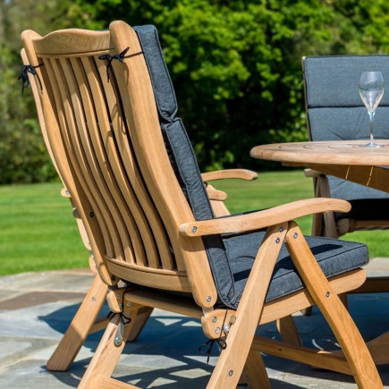 Fauteuil multiposition en bois de roble