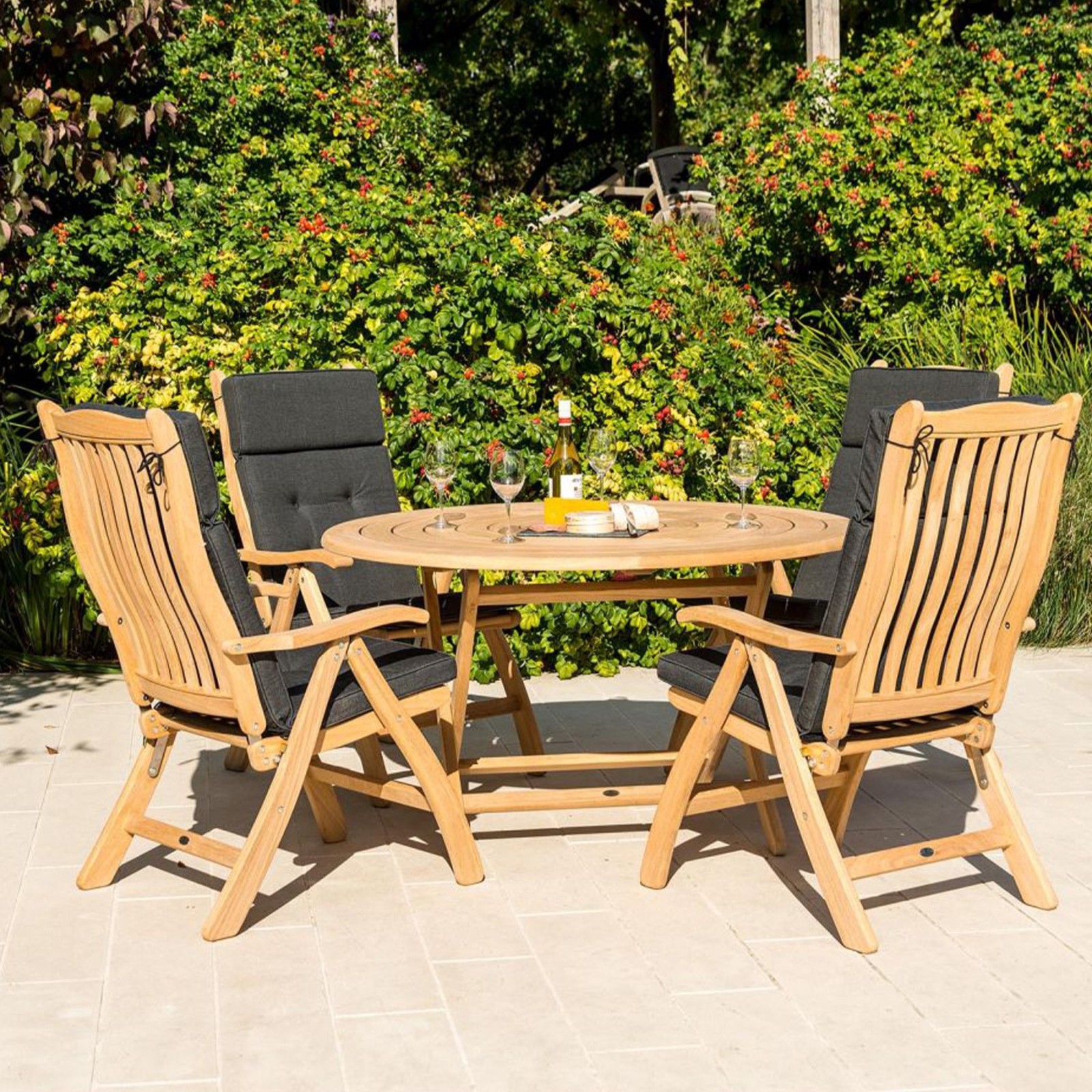 Fauteuil multiposition en bois de roble Fauteuil multiposition en bois de roble