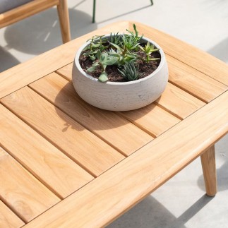 Table basse en teck 130 cm, Dana