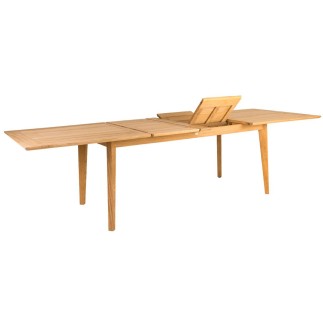 Table de jardin en roble avec rallonge 200/288 cm, haut de gamme