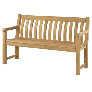Banc de jardin en roble, 150 cm, George