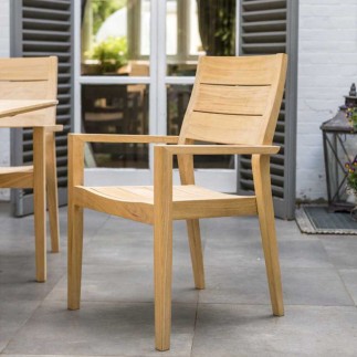 Fauteuil de table en bois de roble