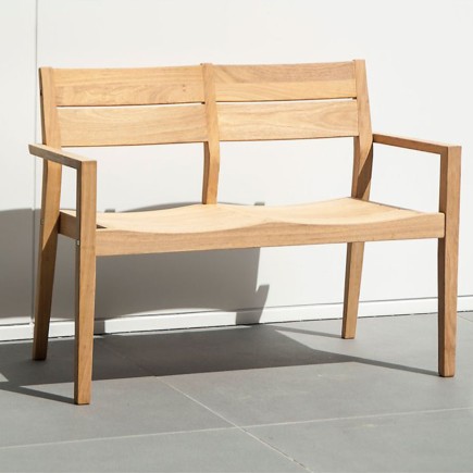 Banc en bois massif 110 cm, haut de gamme