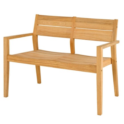 Banc en bois massif 110 cm, haut de gamme