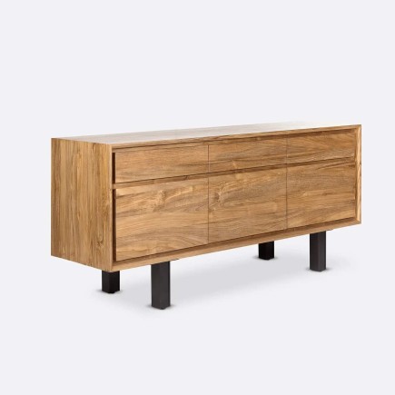 Buffet en teck massif ancien Lox