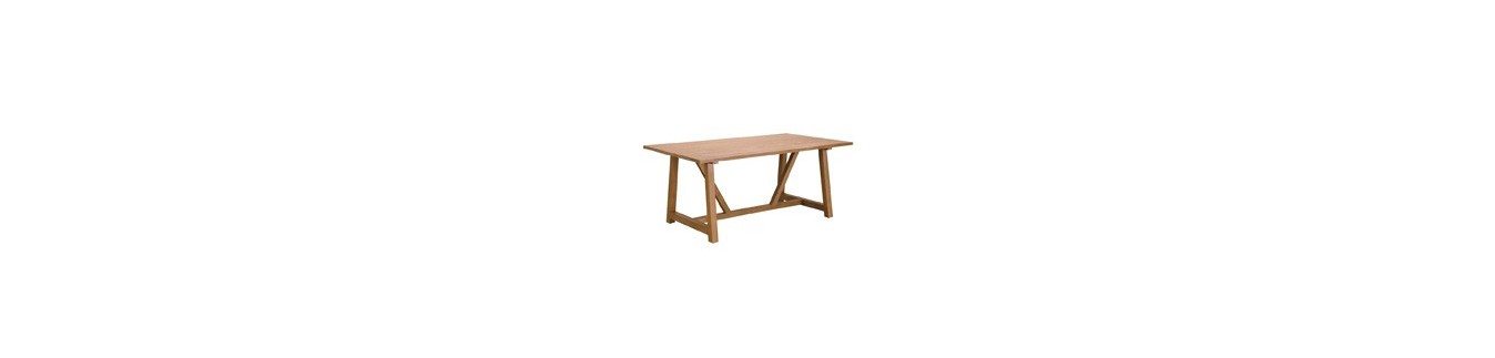 Table en teck massif pour l'intérieur