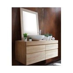 Meuble de salle de bain suspendu en bois