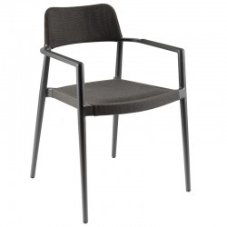 Chaise et fauteuil de jardin design en aluminium