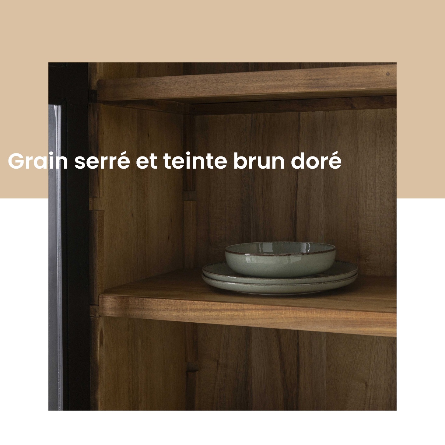 Bois d'acacia buffet Fontainebleau Signature
